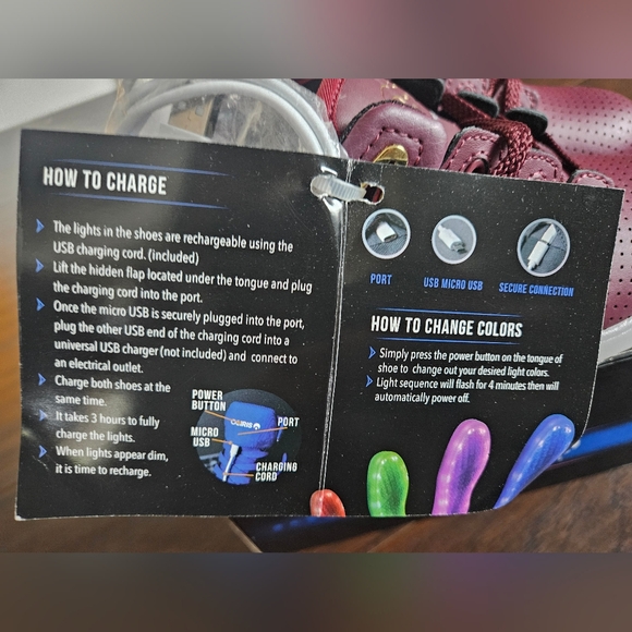 Osiris Lights Burgundy Skater Shoes size: 2 - Picture 6 of 8